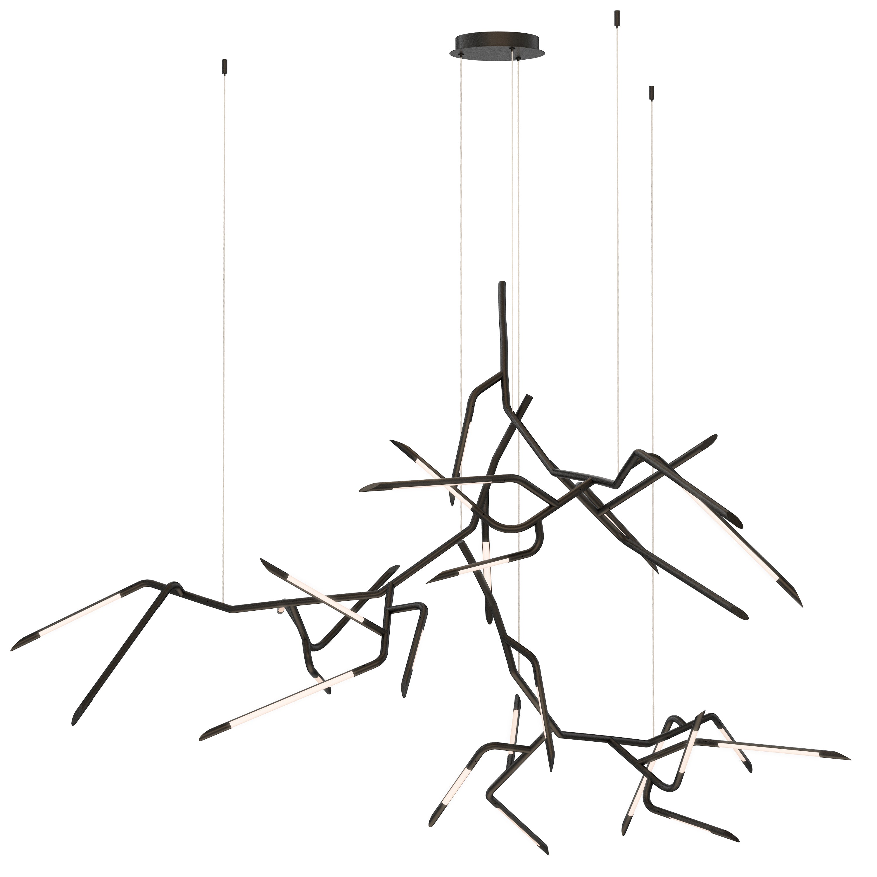 ET2 Lighting E25418-BK Scion 80" LED Pendant in Black