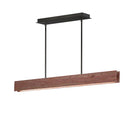 ET2 Lighting E26266-RLGM Lintel LED Linear Stone Pendant in Rosso Laterite / Gunmetal