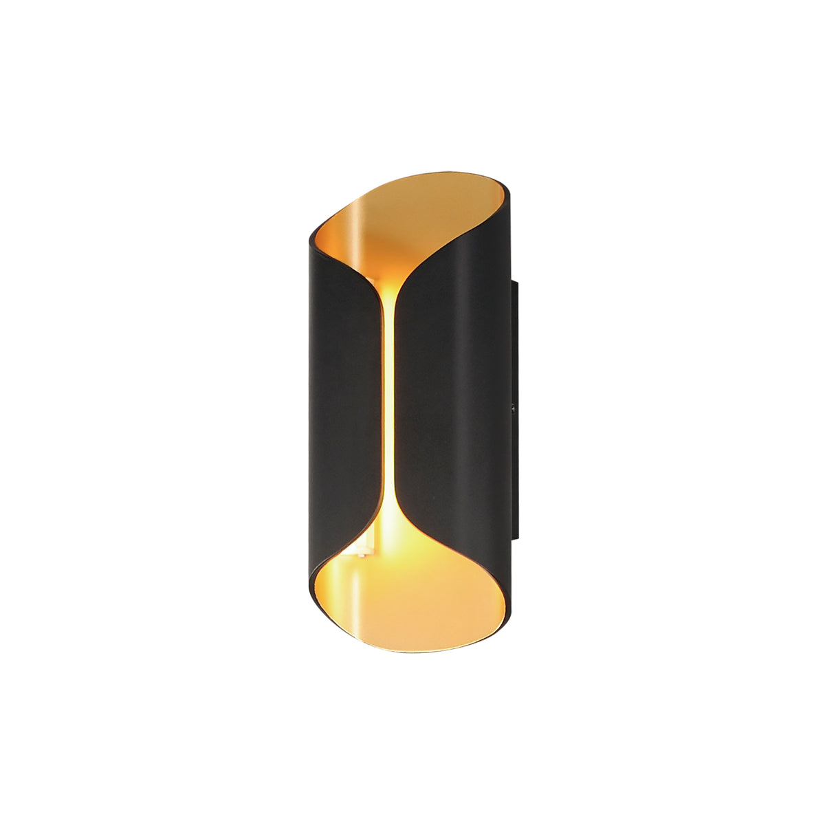 ET2 - E30152-BKGLD - LED Outdoor Wall Sconce - Folio - Black / Gold