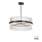ET2 Lighting E34207-BKSN Chimes 34" LED Pendant WiZ in Black / Satin Nickel