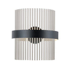 ET2 Lighting E34251-BKSN Chimes 5CCT Select Wall Sconce in Black / Satin Nickel