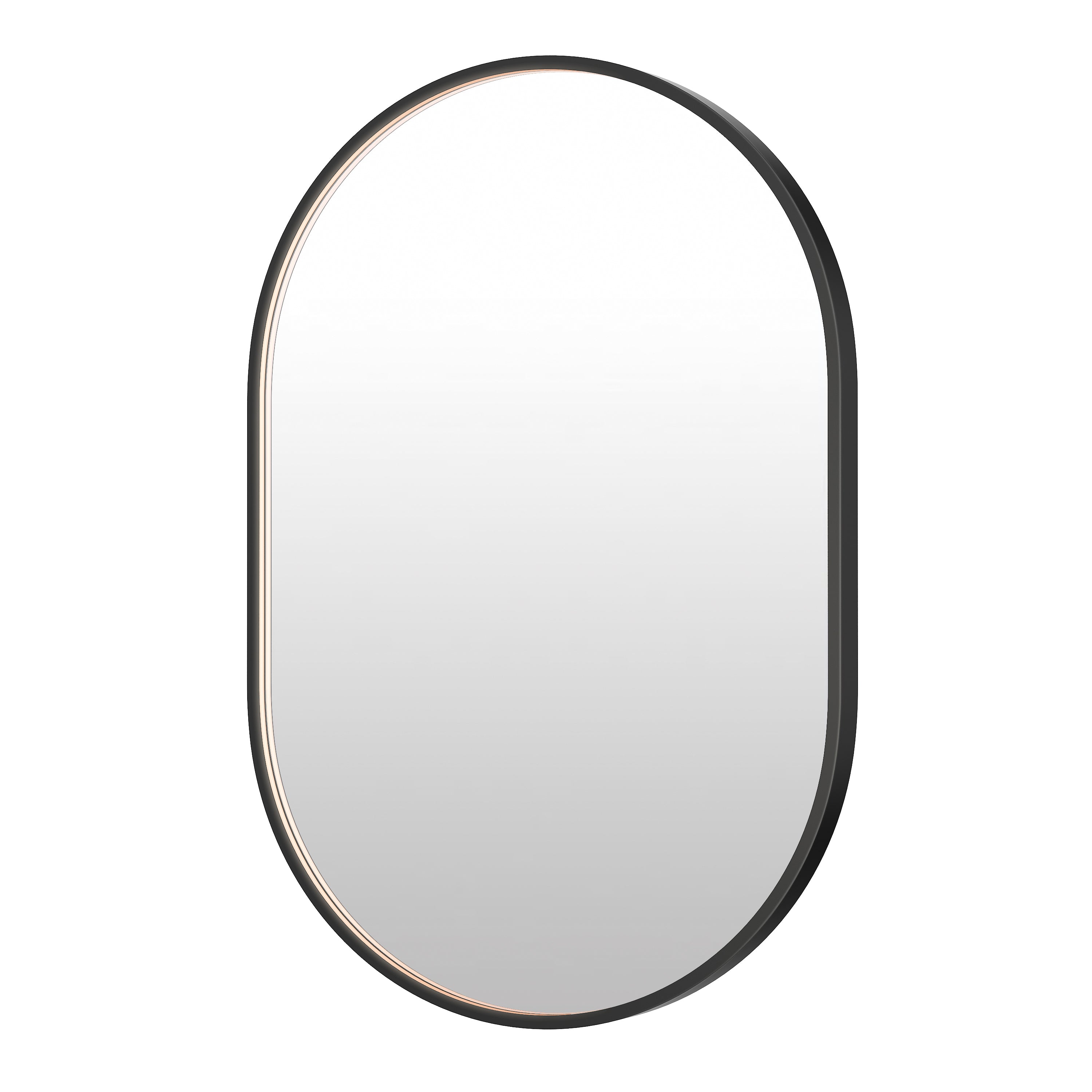 ET2 Lighting E42074-BK Elisse Oval 24"x36" LED Mirror in Black