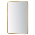 ET2 Lighting E42075-GLD Elisse Rectangle 24''X36'' LED Mirror in Gold