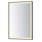 ET2 Lighting E42092-BK Framed 24x36 LED Mirror in Black