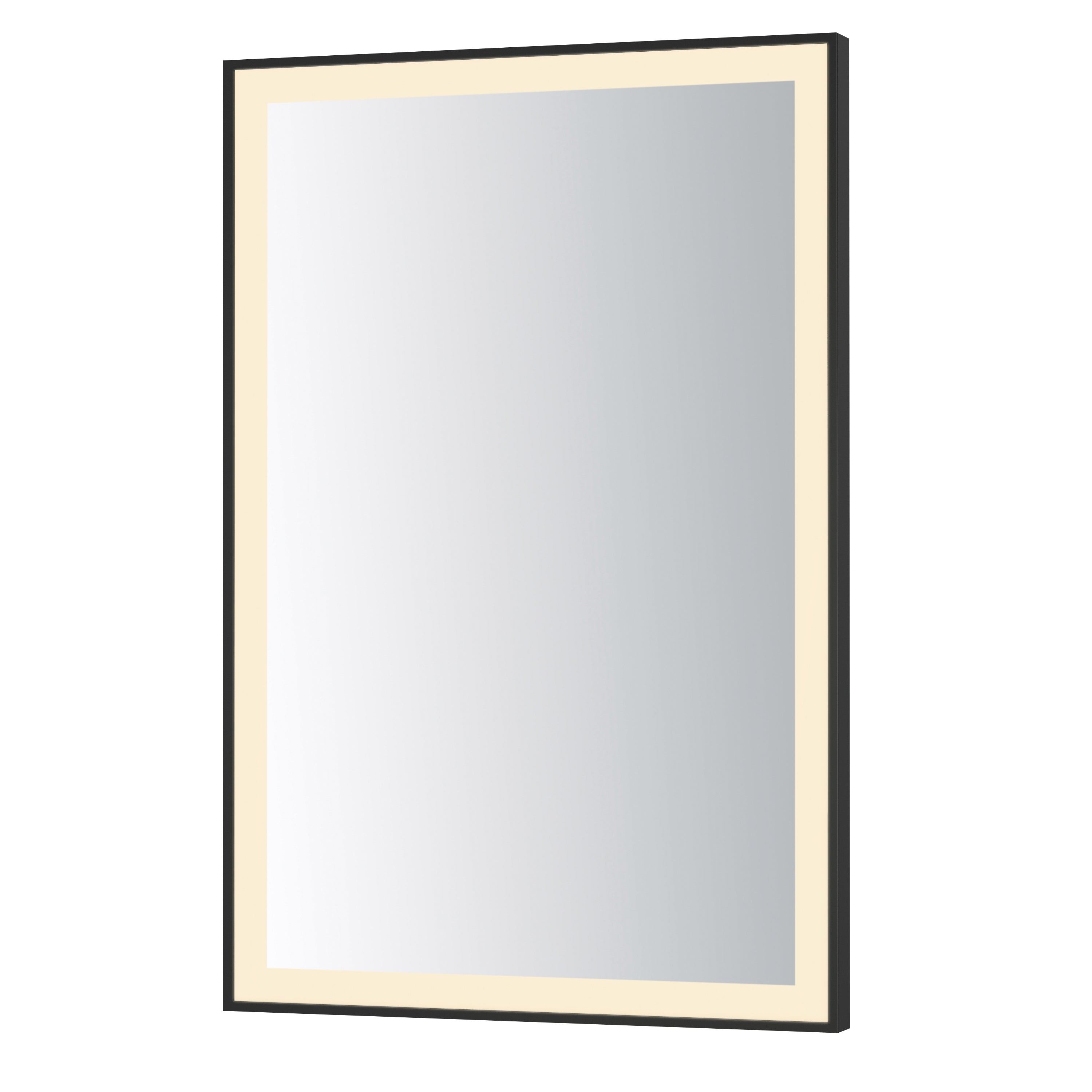 ET2 Lighting E42092-BK Framed 24x36 LED Mirror in Black