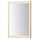 ET2 Lighting E42092-GLD Framed 24x36 LED Mirror in Gold
