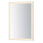 ET2 Lighting E42092-SN Framed 24x36 LED Mirror in Satin Nickel