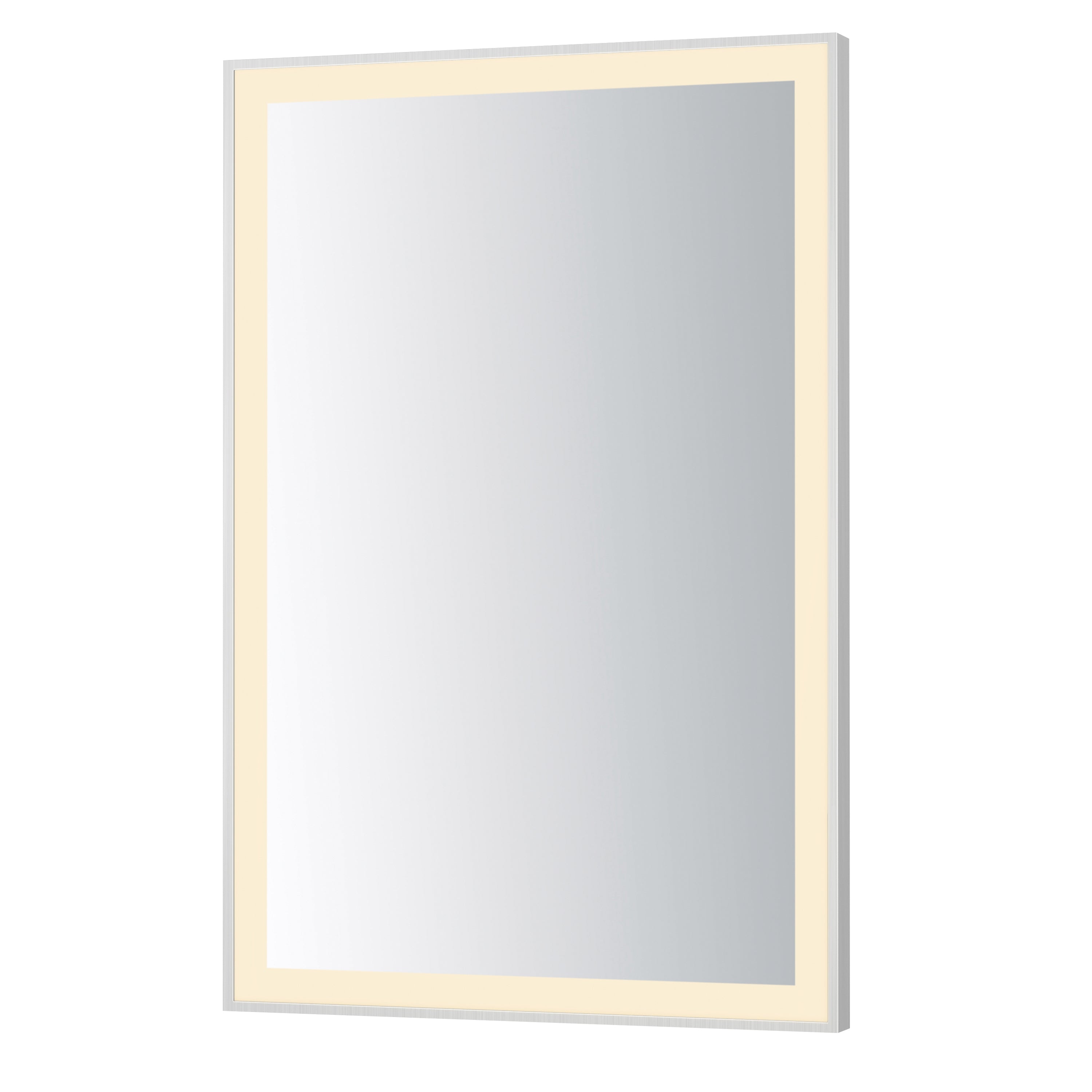 ET2 Lighting E42092-SN Framed 24x36 LED Mirror in Satin Nickel