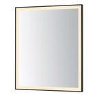 ET2 Lighting E42093-BK Framed 30x36 LED Mirror in Black