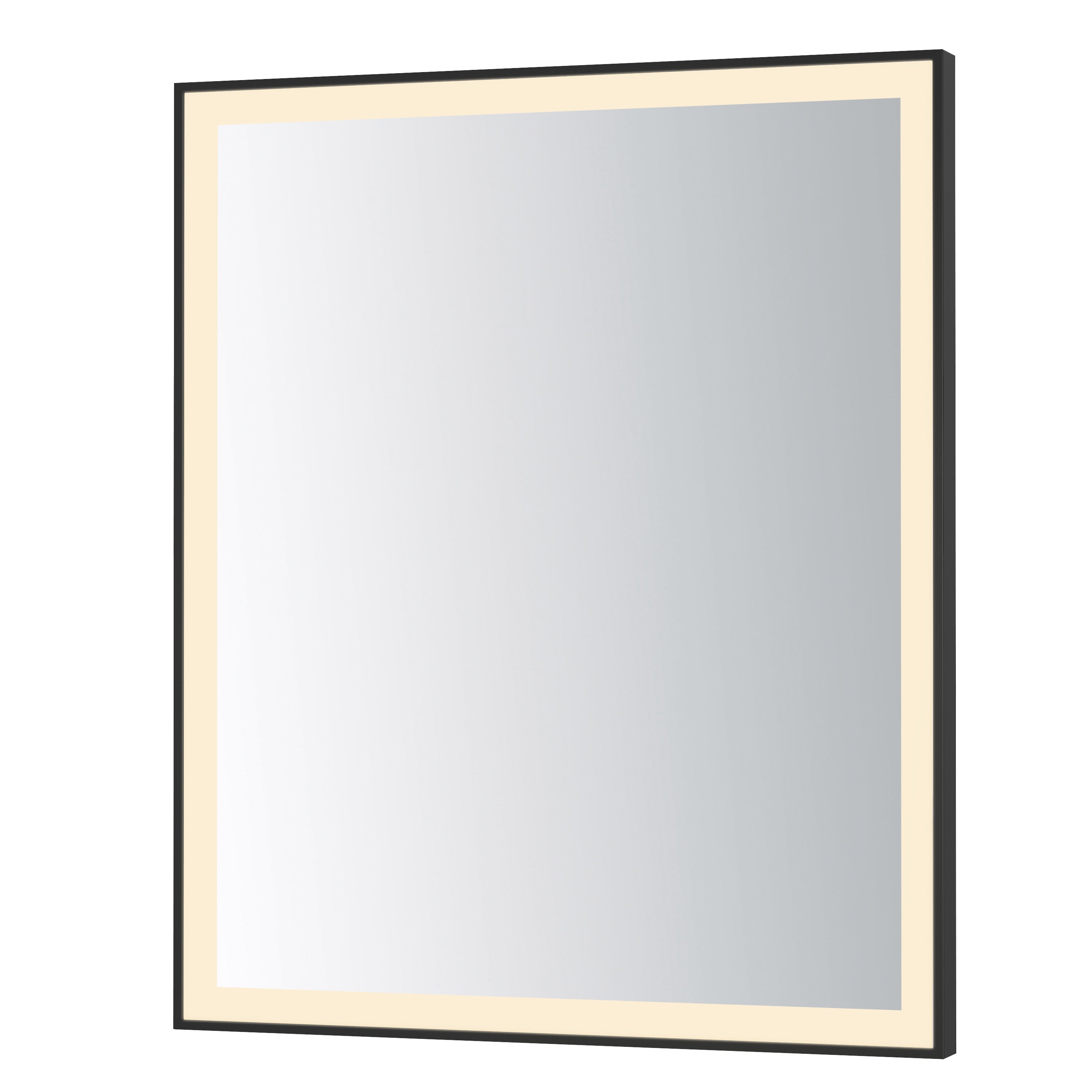 ET2 Lighting E42093-BK Framed 30x36 LED Mirror in Black