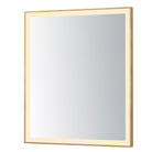 ET2 Lighting E42093-GLD Framed 30x36 LED Mirror in Gold