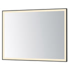 ET2 Lighting E42094-BK Framed 48x36 LED Mirror in Black