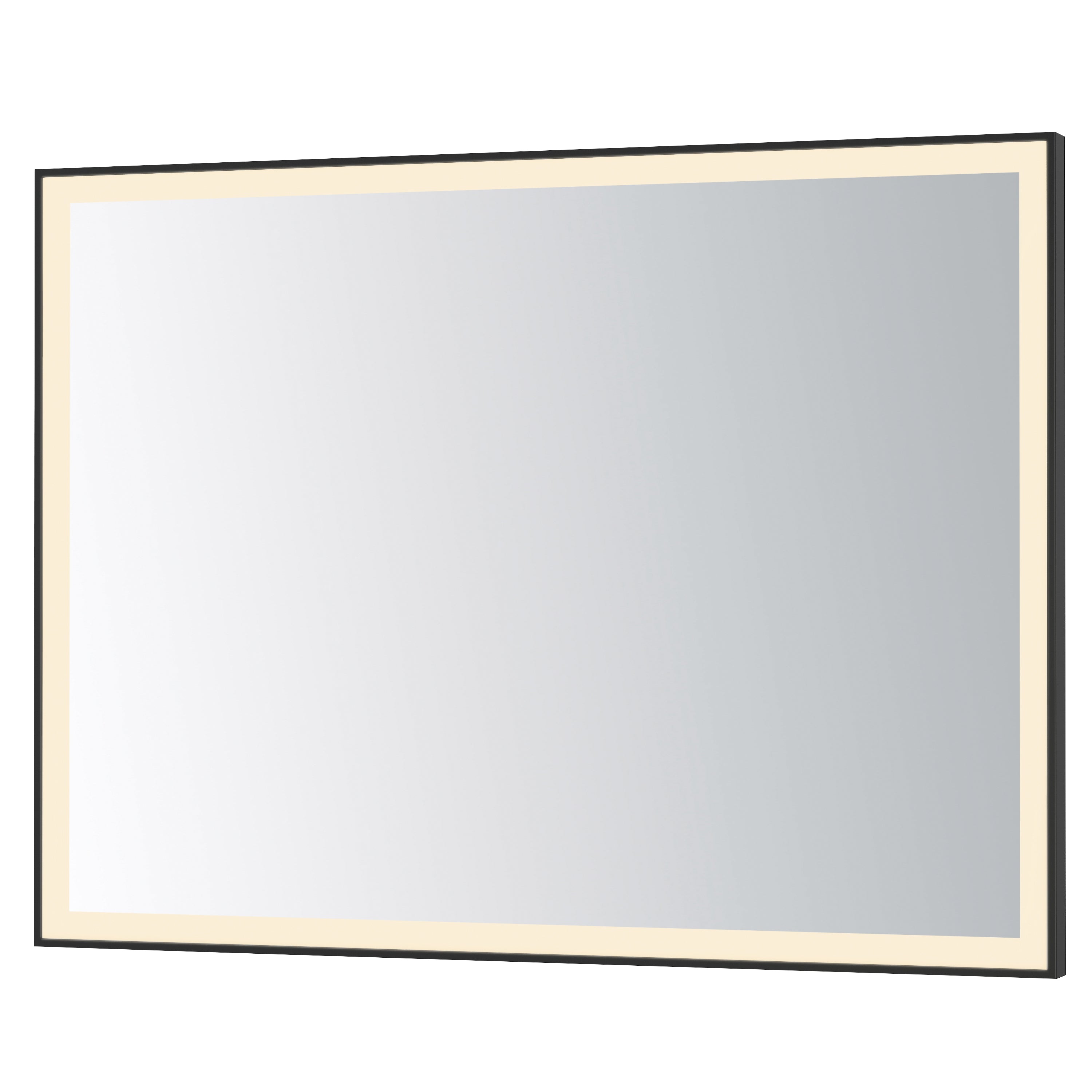 ET2 Lighting E42094-BK Framed 48x36 LED Mirror in Black