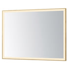 ET2 Lighting E42094-GLD Framed 48x36 LED Mirror in Gold