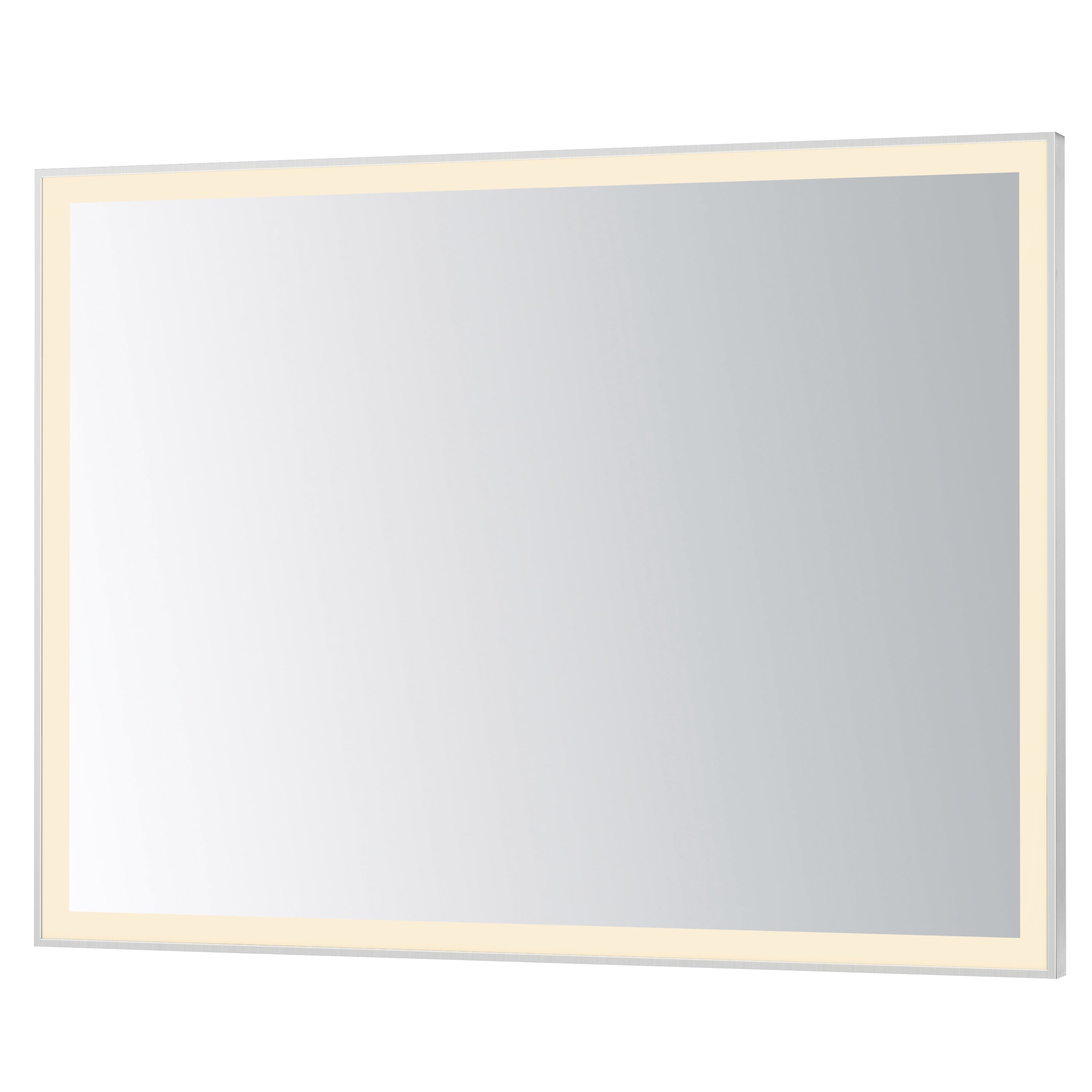 ET2 Lighting E42094-SN Framed 48x36 LED Mirror in Satin Nickel