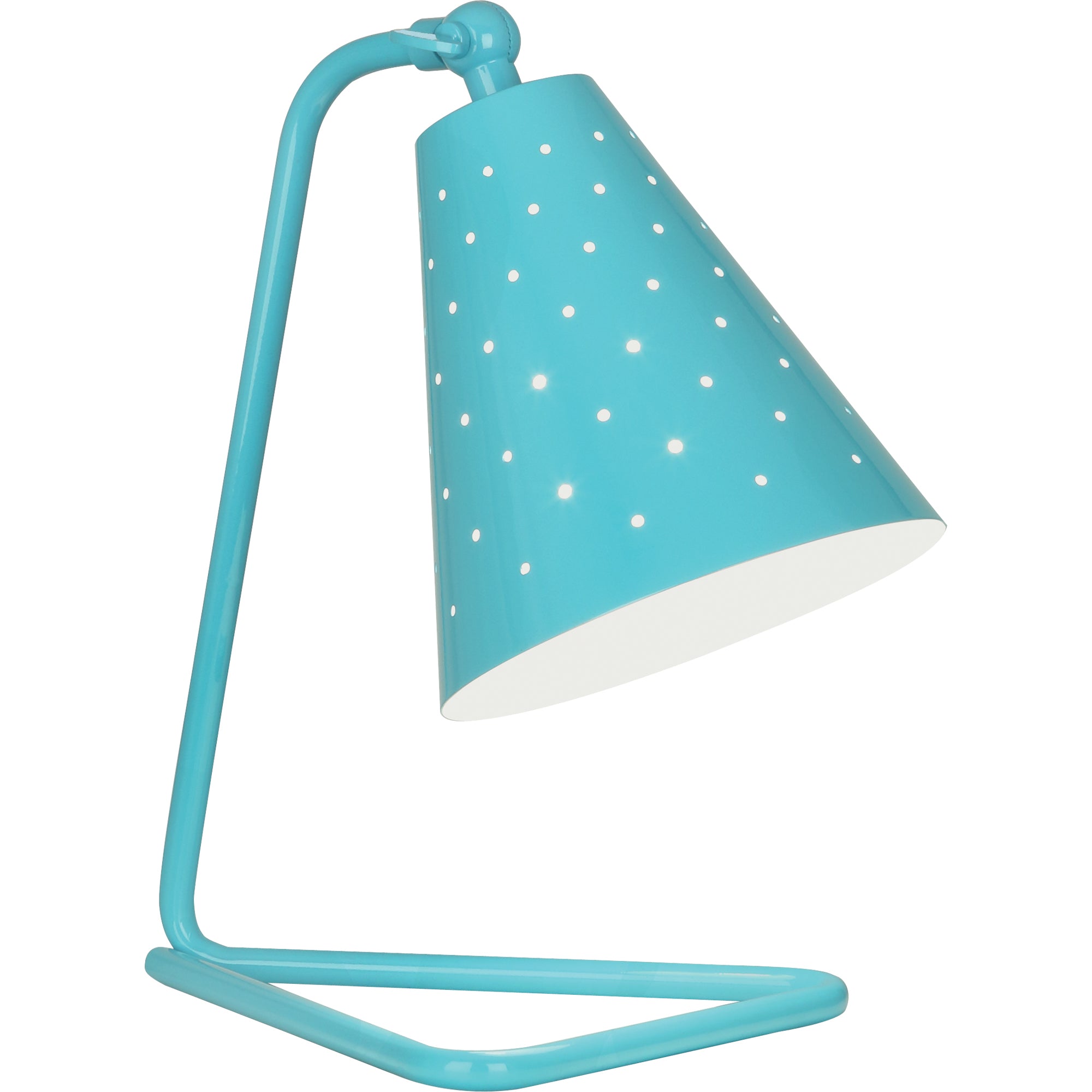Robert Abbey EB988 Pierce Accent Lamp in Egg Blue Gloss