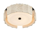 Eurofase 49927-026 Roslington Travertine LED Flush Mount in Matte Black