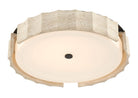 Eurofase 50205-028 Roslington Travertine LED Flush Mount in Matte Black