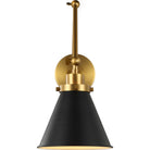 Visual Comfort Studio Collection CW1151MBKBBS Wellfleet Two-Arm Cone Sconce