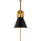 Visual Comfort Studio Collection CW1151MBKBBS Wellfleet Two-Arm Cone Sconce