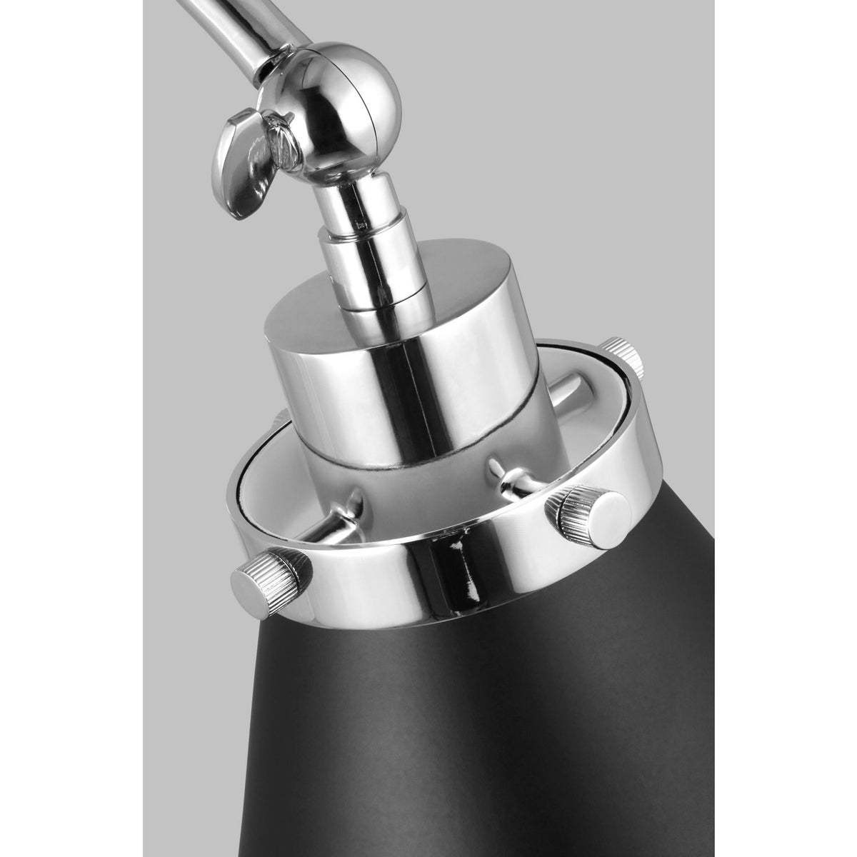 Visual Comfort Studio Collection CW1151MBKPN Wellfleet Two-Arm Cone Sconce
