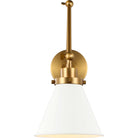 Visual Comfort Studio Collection CW1151MWTBBS Wellfleet Two-Arm Cone Sconce