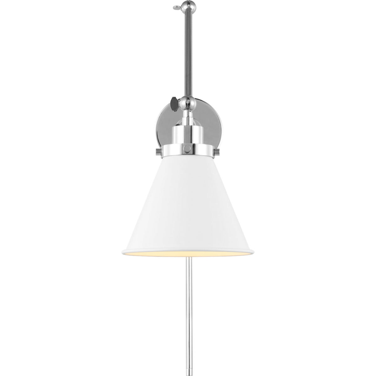 Visual Comfort Studio Collection CW1151MWTPN Wellfleet Two-Arm Cone Sconce