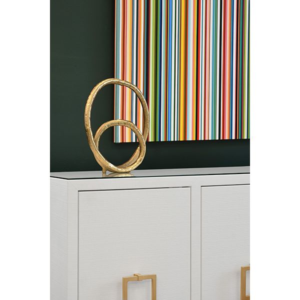 Sculpture en boucle métallique ORIN