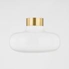Mitzi H785501-AGB Eliana Flush Mount in Aged Brass