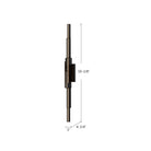 Kuzco Lighting WS29560-BK Enzo LED Wall Sconce in Black