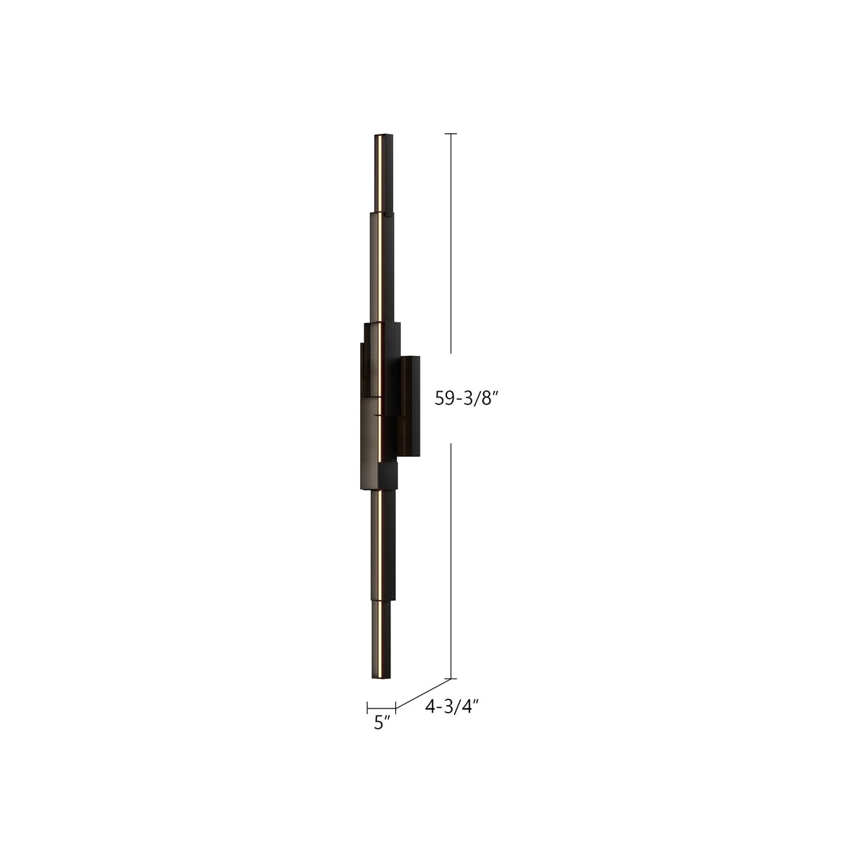 Kuzco Lighting WS29560-BK Enzo LED Wall Sconce in Black