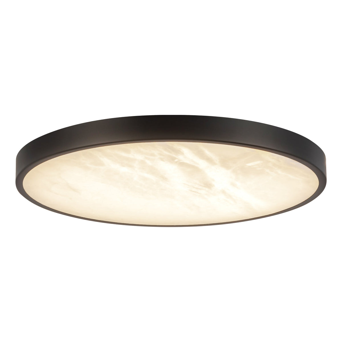Alora Canada - FM653012BGAR - LED Flush Mount - Evelyn - Brushed Gold/Alabaster