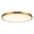 Alora Canada - FM653015BGAR - LED Plafonnier - Evelyn - Or brossé/Albâtre