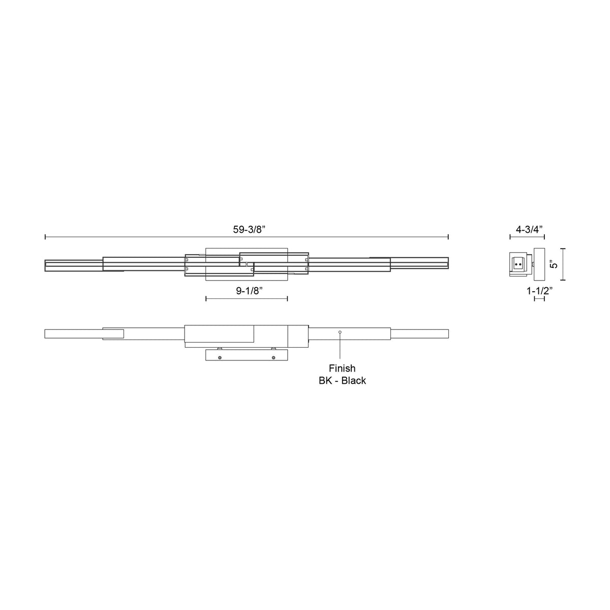 Kuzco Lighting WS29560-BK Enzo LED Wall Sconce in Black