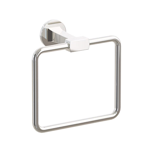 Emtek Transitional Flared Towel Ring in Polished Nickel