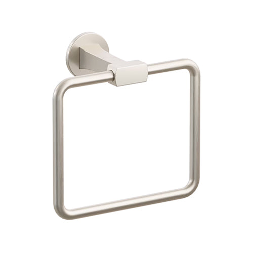 Emtek Transitional Flared Towel Ring in Satin Nickel