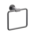 Emtek Transitional Flared Towel Ring in Flat Black
