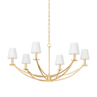 Troy Lighting F1341-VGL Bo Chandelier in Vintage Gold Leaf