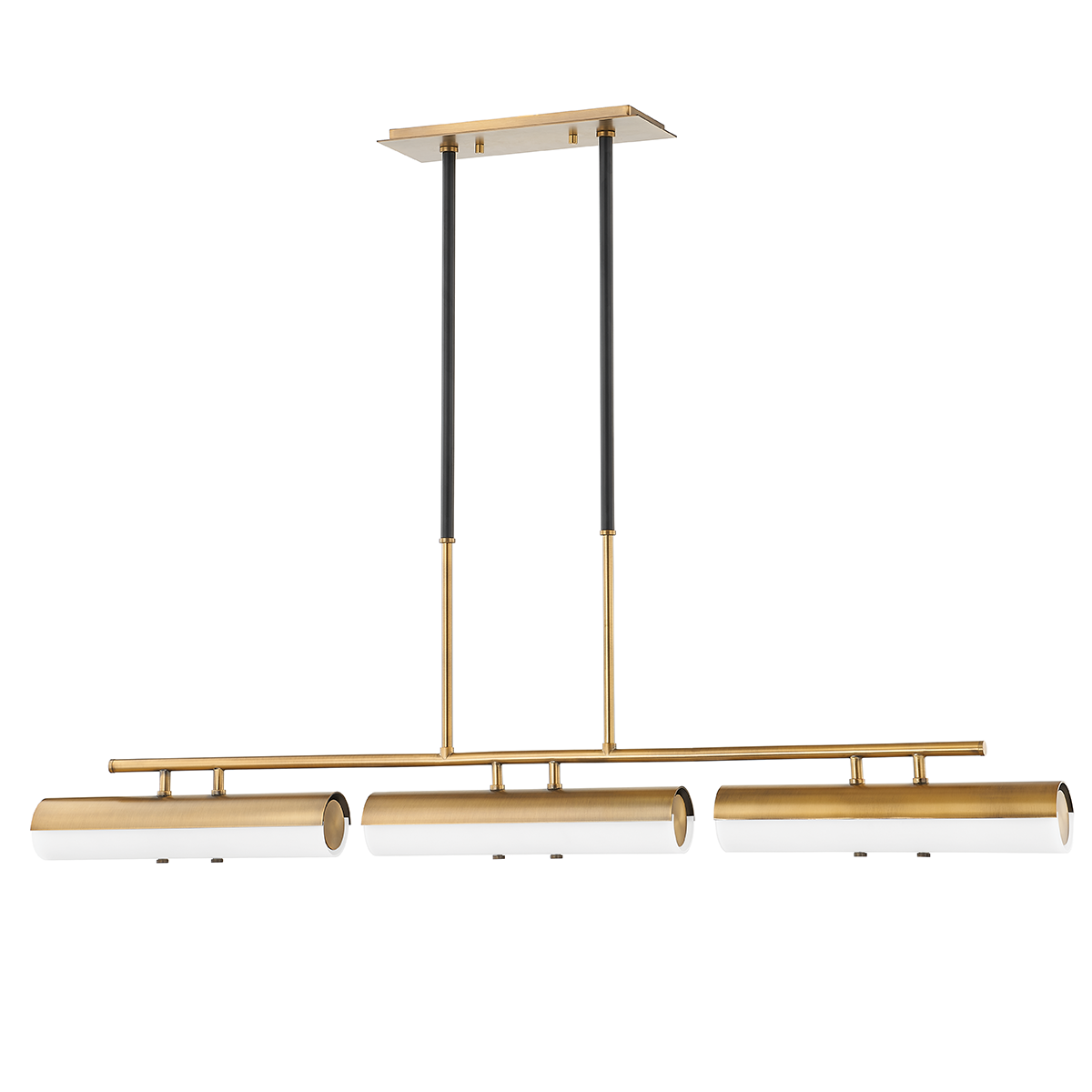 Troy Lighting F3248-PBR/SBK TITUS Linear Chandelier in Soft Black