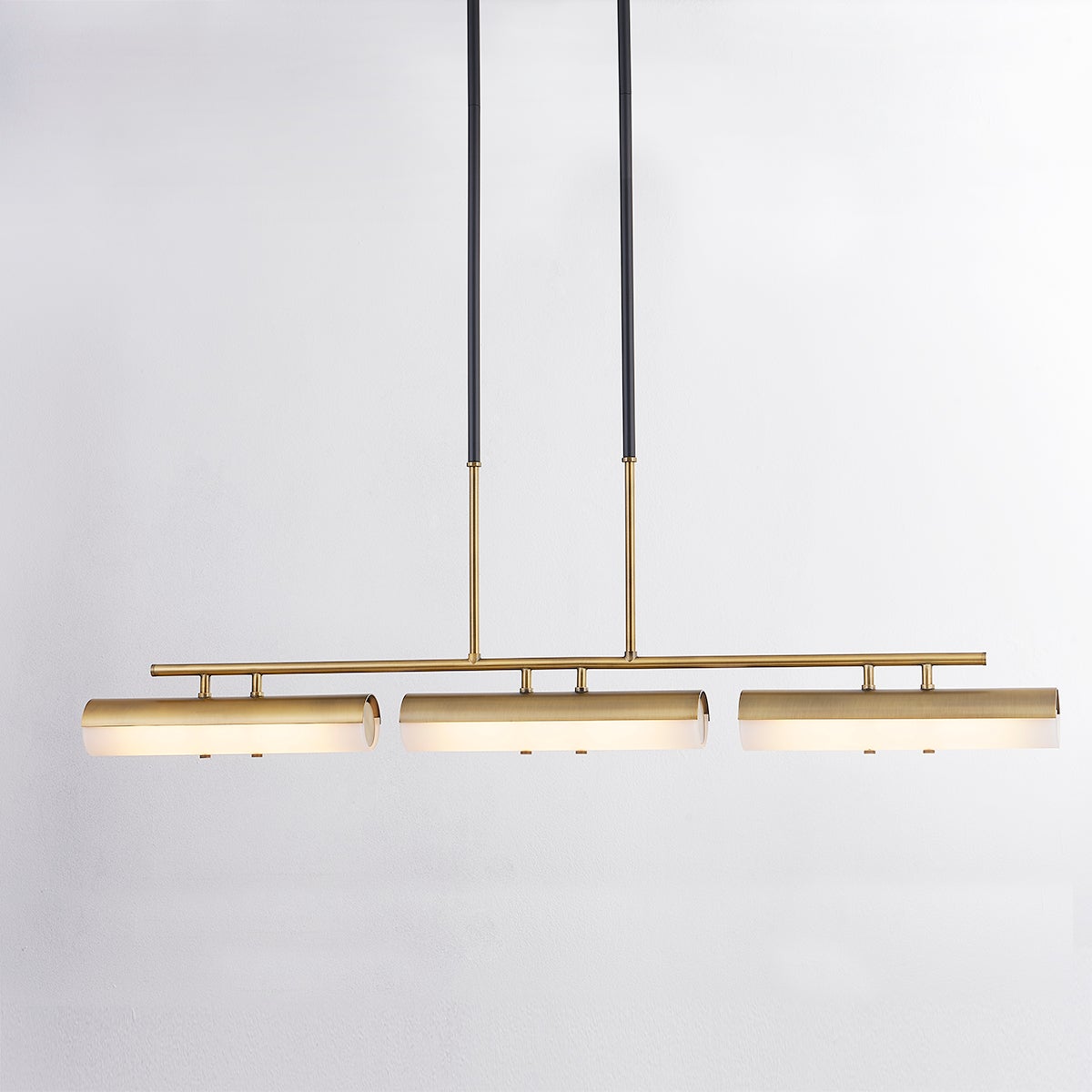Troy Lighting F3248-PBR/SBK TITUS Linear Chandelier in Soft Black