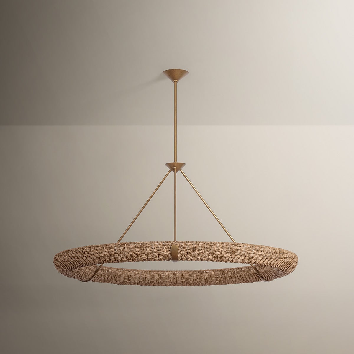 Troy Lighting F3852-PGL Floyd Suspendu en feuille d'or patinée