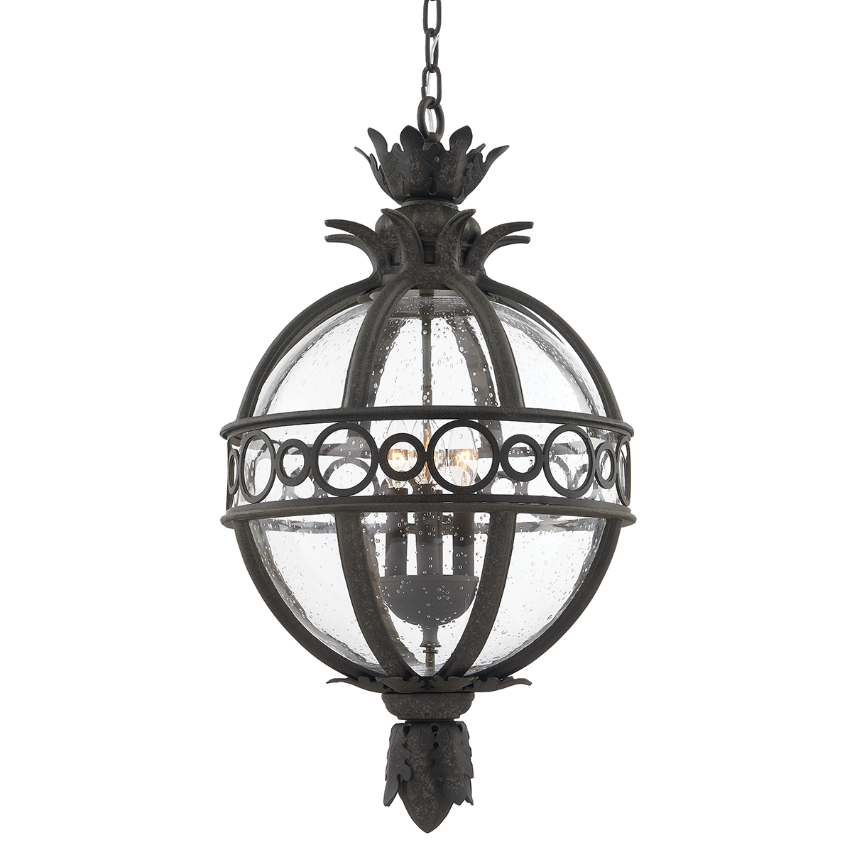 Lanterne d'extérieur Campanile Troy Lighting F5009-FRN en fer français