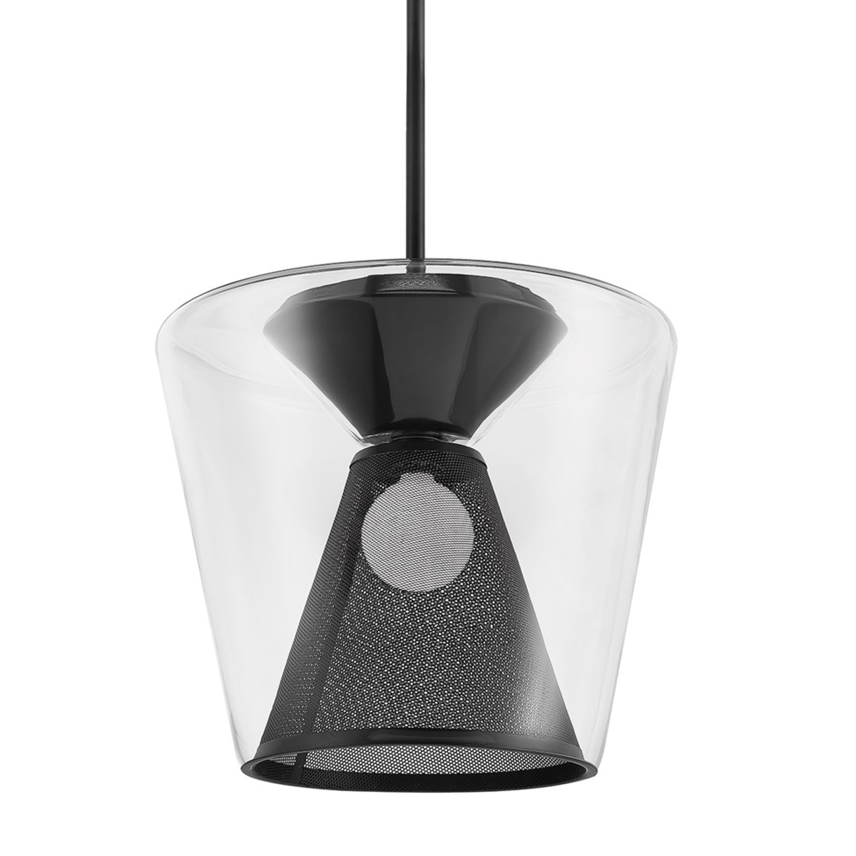 Troy Lighting F5853-SBK Berlin Suspension en noir doux