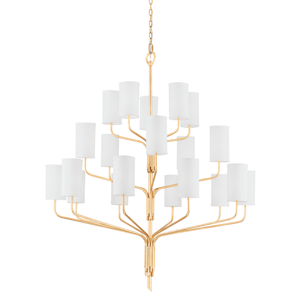 Troy Lighting F61620-GL Juniper Chandelier in Gold Leaf