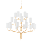 Troy Lighting F61620-GL Juniper Chandelier in Gold Leaf
