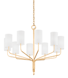 Troy Lighting F6169-GL Juniper Chandelier in Gold Leaf