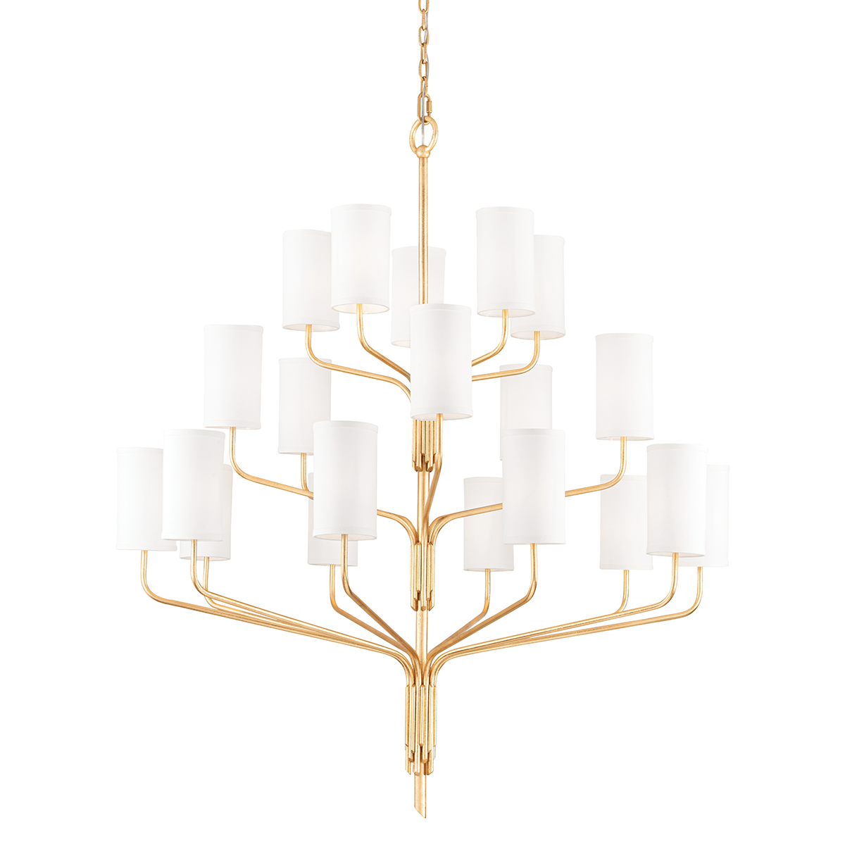 Troy Lighting F61620-GL Juniper Chandelier in Gold Leaf