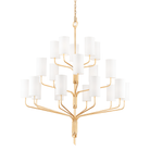Troy Lighting F61620-GL Juniper Chandelier in Gold Leaf