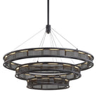 Troy Lighting F6866-SFB Fuze Chandelier in Soft Off Black