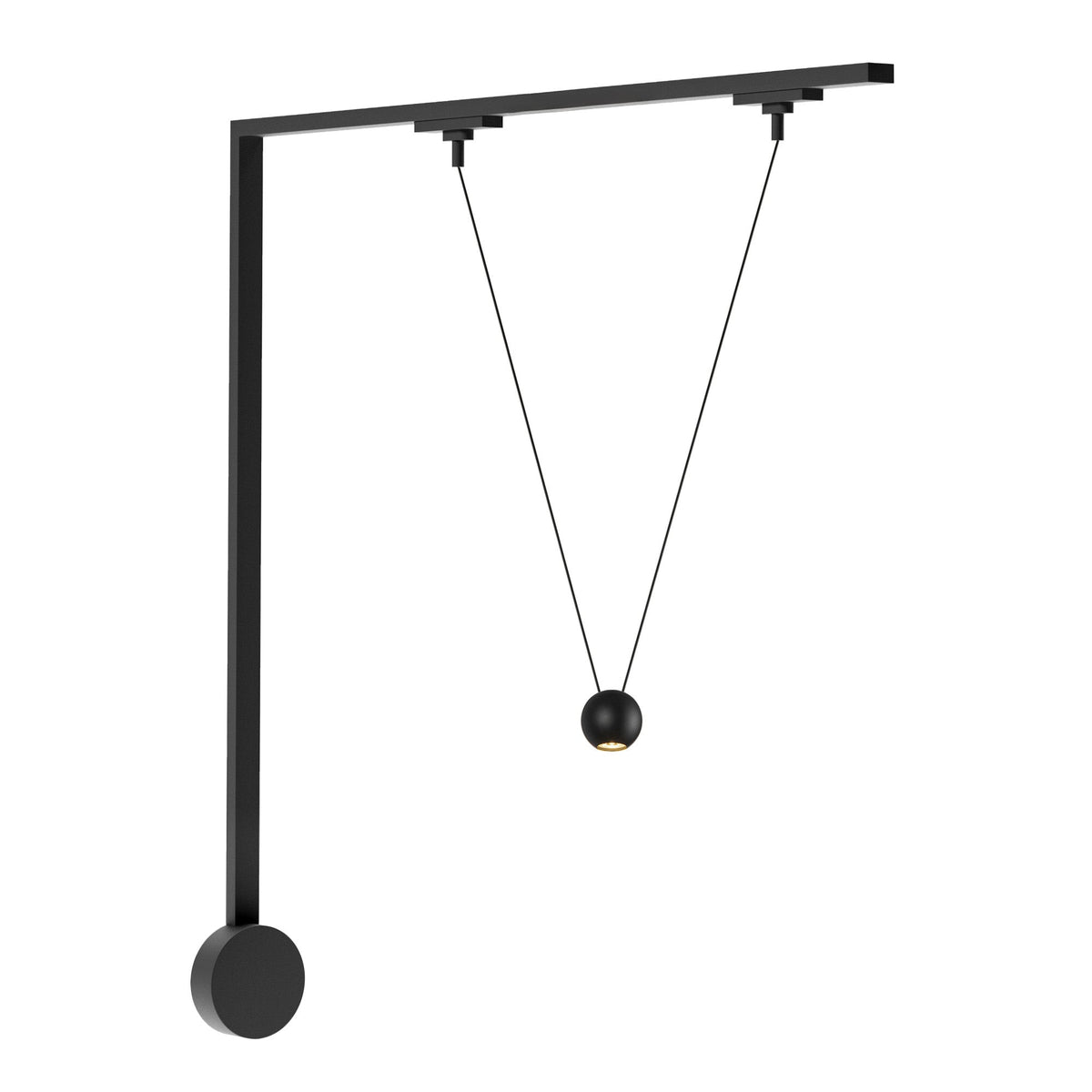 Kit mural LED Kuzco Lighting TR1W-P27203-BK Trilo - Faria Double en noir